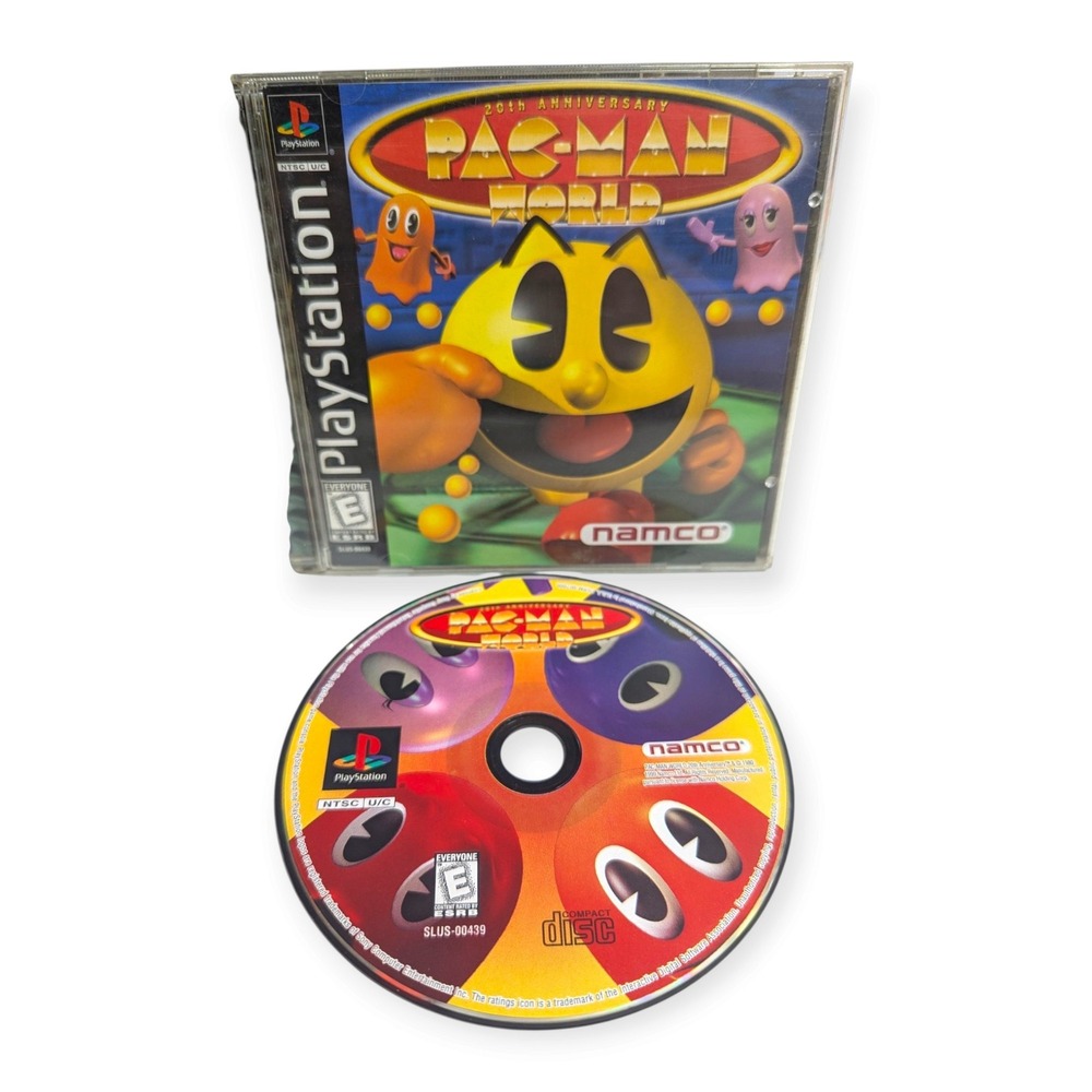 Namco Pac-Man World 20th Anniversary Sony PlayStation 1 PS1 1999 SLUS-00439